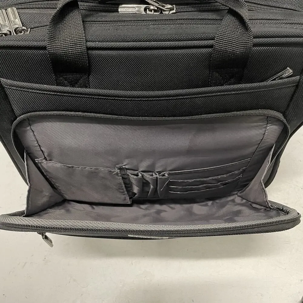 Samsonite Rolling Laptop Case Wheeled Business Travel Carry-On Briefcase Black